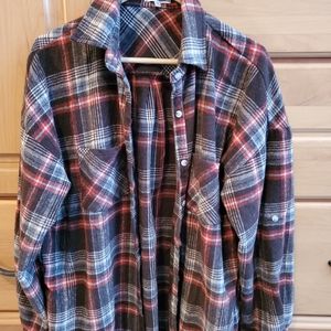 White Birch Flannel Size Medium